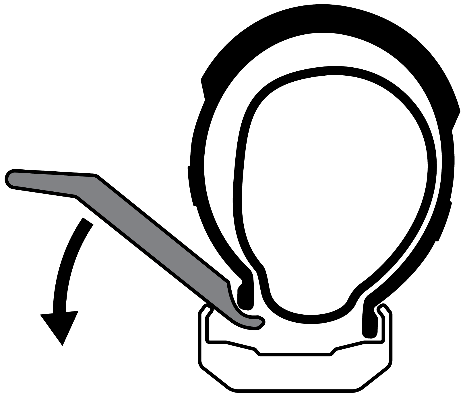 tire lever push down
