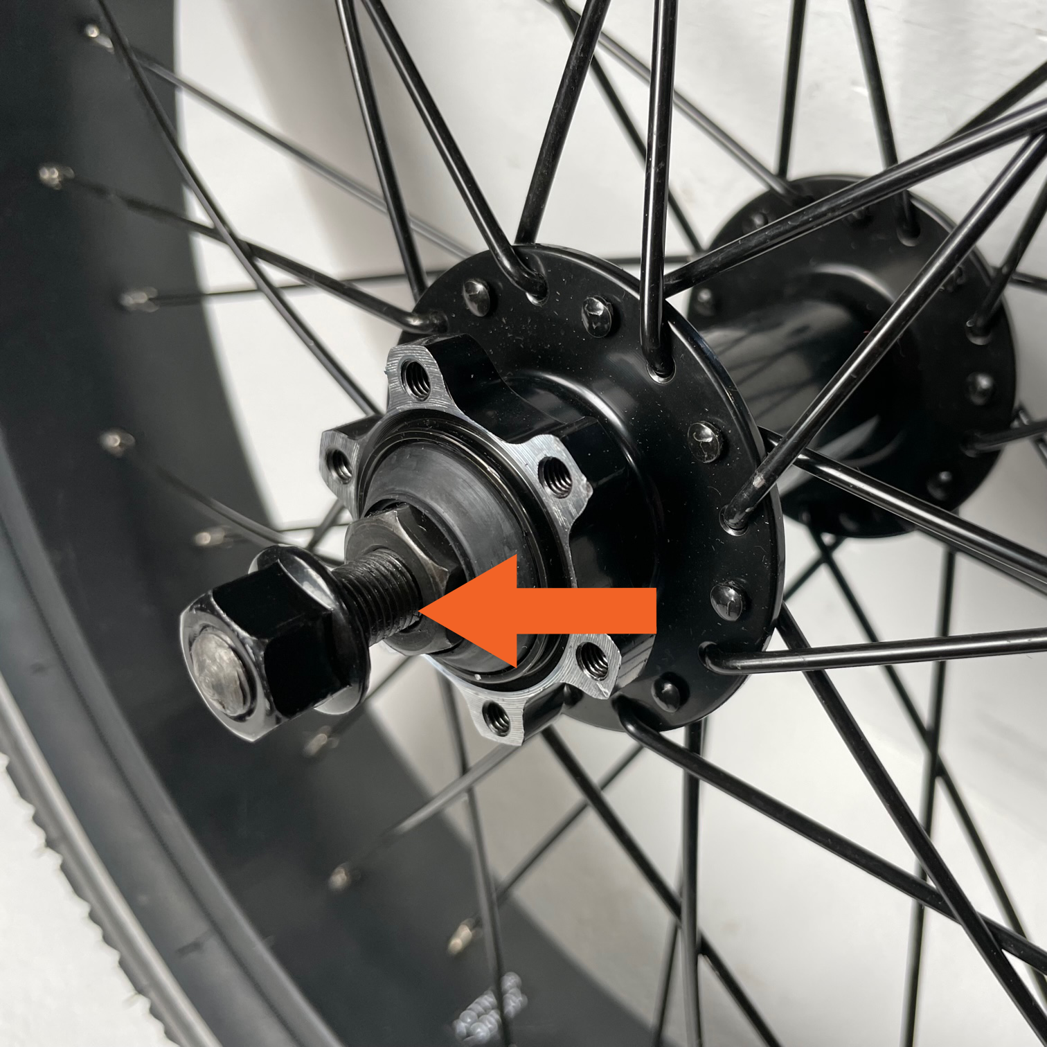 Front Wheel With Bolt on Axle Installation Instructions Rad Power 